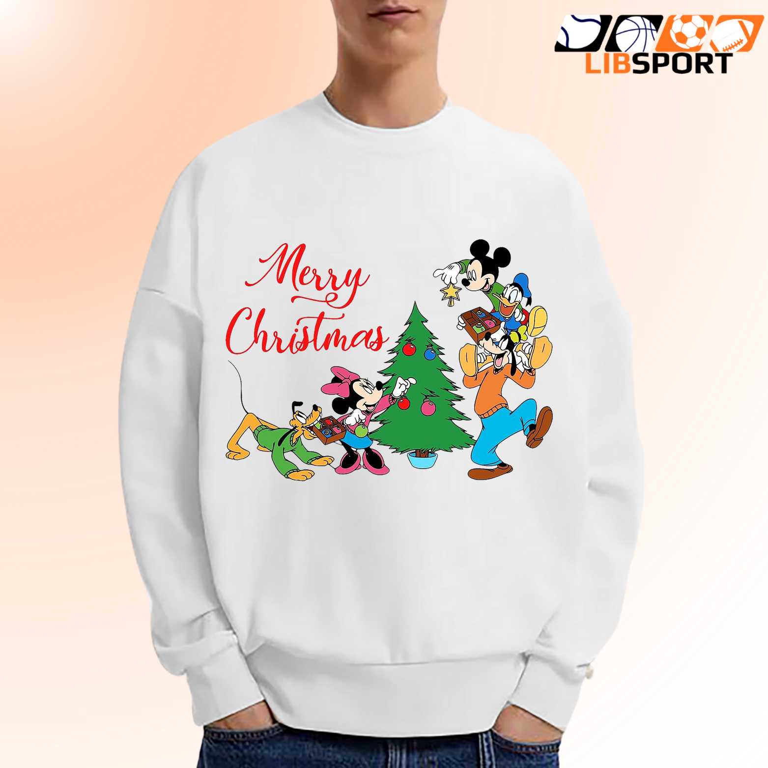 Disney Christmas Shirt, Mickey And Friends Santa Hat Castle, Holiday Unisex Tee Gift